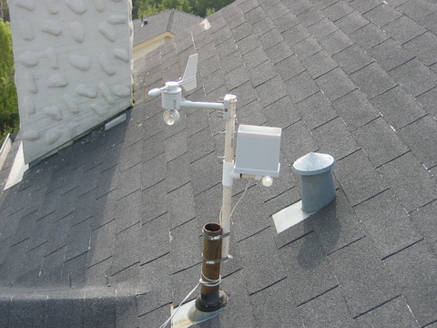 A weathervane on a standpipe